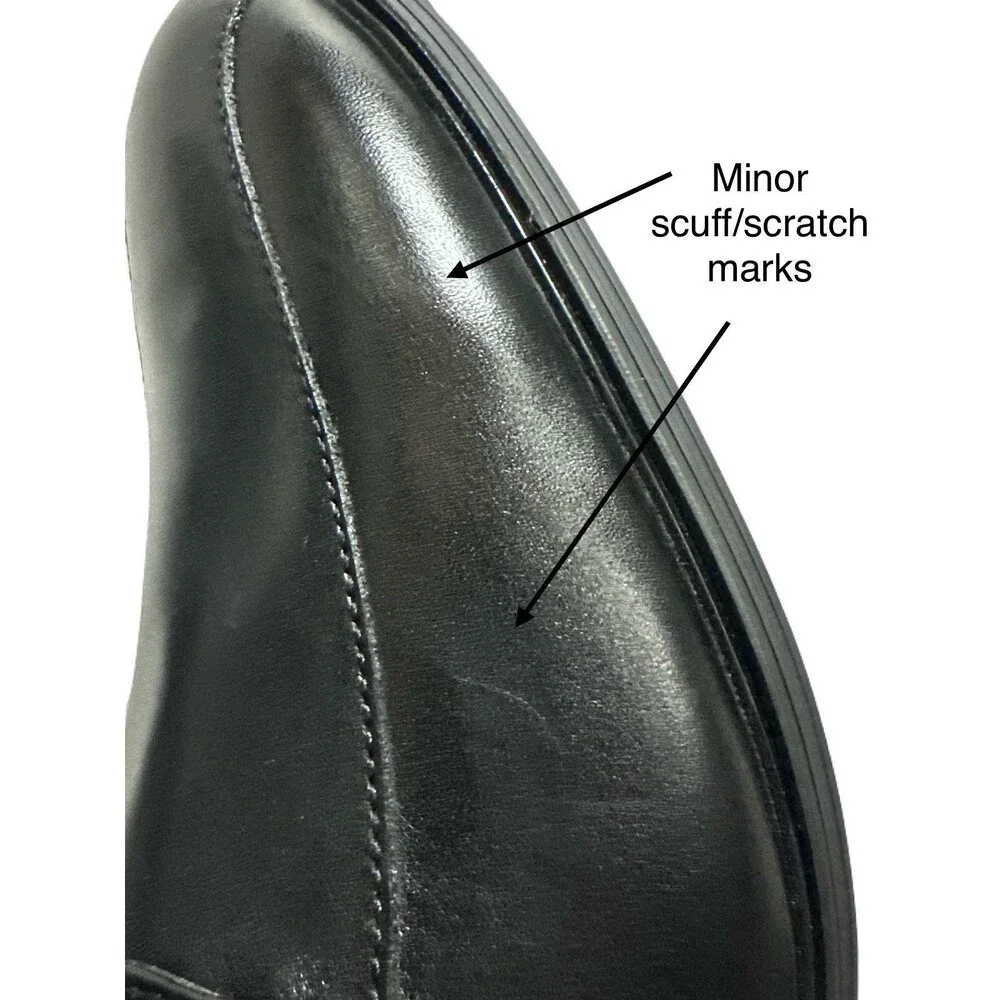 NEW Clarks Mens Size 13 Black Leather Whiddon Pace Oxford Dress Shoes *see pics*